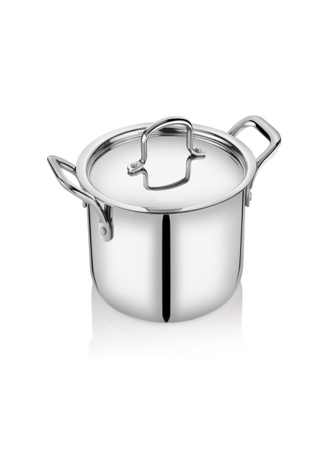 Embassy Stainless Steel Premium Thickply Casserole + Lid (Size 14-2500 ml) - Image 1